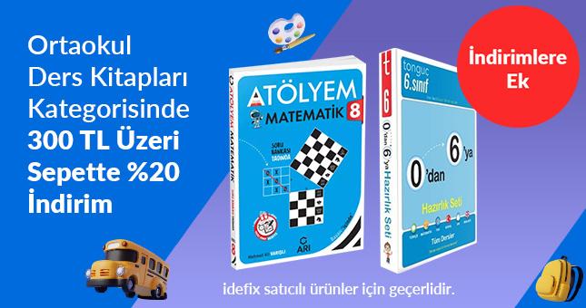 Ortaokul Ders Kitapları Kategorisinde İndirimlere Ek 300 TL Üzeri %20 İndirim