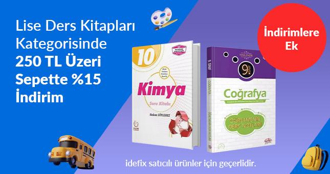 Lise Ders Kitapları Kategorisinde İndirimlere Ek 250 TL Üzeri %15 İndirim