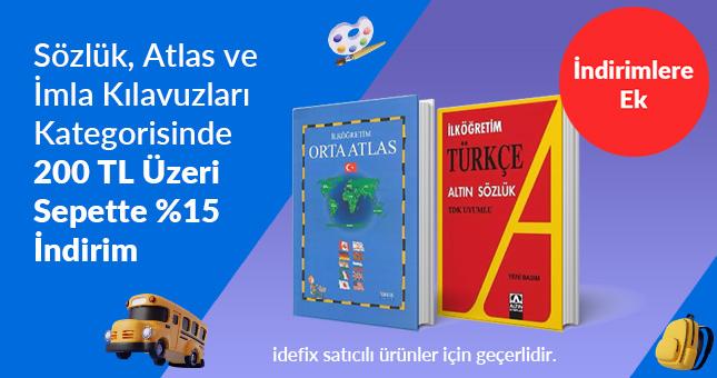 Sözlük Atlas ve İmla Kılavuzları Kategorisinde İndirimlere Ek 200 TL Üzeri %15 İndirim