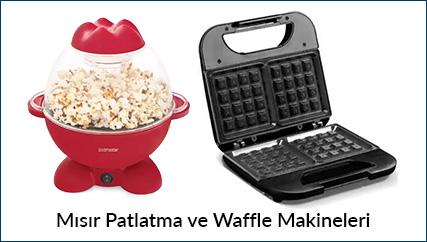  Mısır Patlatma & Waffle Makineları