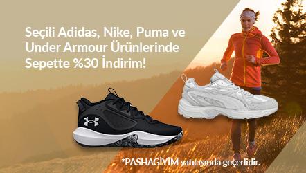 Seçili Adidas, Nike, Puma, Under Armour Ürünlerinde Sepette %30 İndirim!