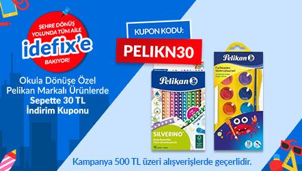 Pelikan Markalı Ürünlerde Sepette 30 TL Kupon: PELIKN30