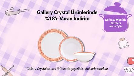 Gallery Crystal Ürünlerinde %18'e Varan İndirim