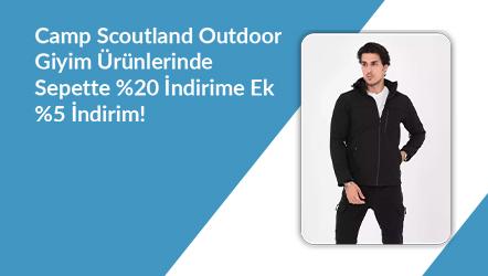 Camp Scoutland Markalı Outdoor Giyim Ürünlerinde %20 Sepette İndirime Ek %5 İndirim!