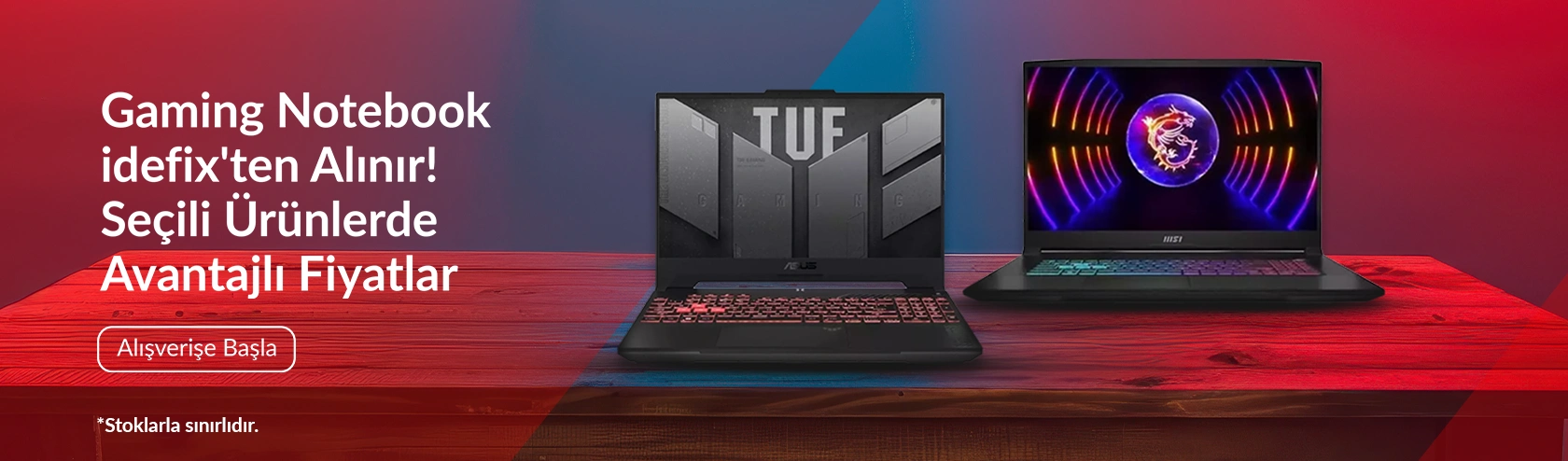 Gaming Notebook idefix'ten Alınır! Seçili Ürünlerde Avantajlı Fiyatlar