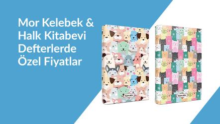 Mor Kelebek & Halk Kitabevi Marka Butik Defterlerde Özel Fiyatlar