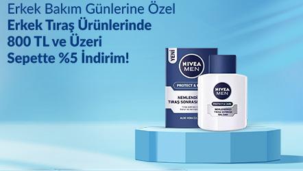 Erkek Tıraş Ürünlerinde 800 Tl ve Üzeri Sepette %5 İndirim