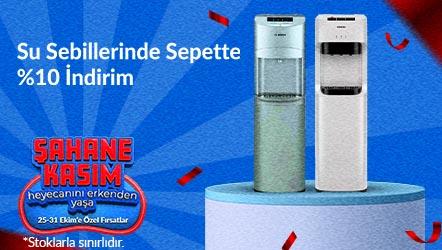 Su Sebillerinde Sepette %10 İndirim