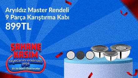 Aryıldız Master Rendeli 9 Parça Karıştırma Kabı 899TL