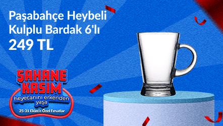 Paşabahçe 55073 Heybeli 6'lı Kulplu Bardak 170 cc 249TL