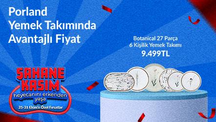 Porland Botanical 27 Parça 6 Kişilik Yemek Takımı 9499TL