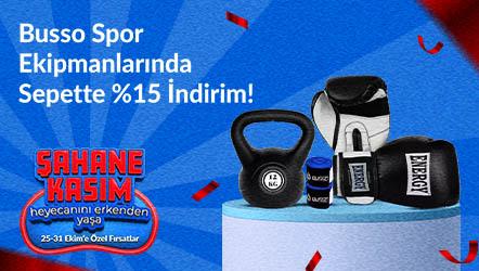 Busso Markalı Spor Ekipmanlarında Sepette %15 İndirim!