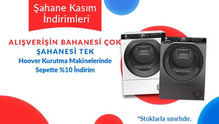 Hoover Kurutma Makinelerinde Sepette %10 İndirim