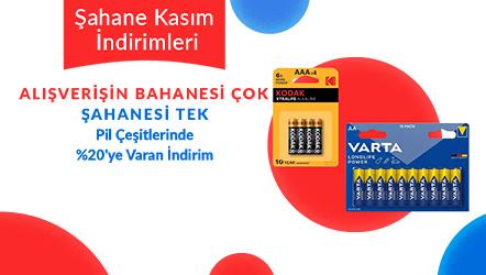 Pillerde %20'ye varan İndirim