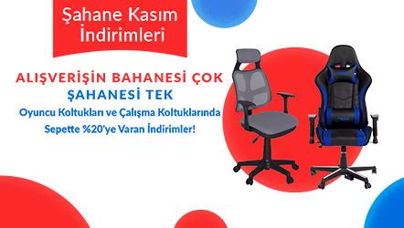 Oyuncu Koltukları ve Çalışma Koltuklarında Sepette %20'ye Varan İndirimler!