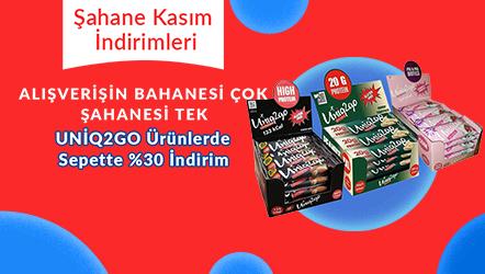 UNİQ2GO markalı ürünlerde sepette %30 indirim