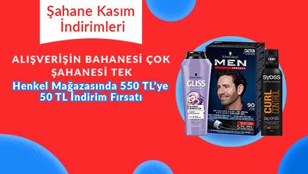 Henkel Mağazasında 550 TL'ye 50 TL İndirim Fırsatı