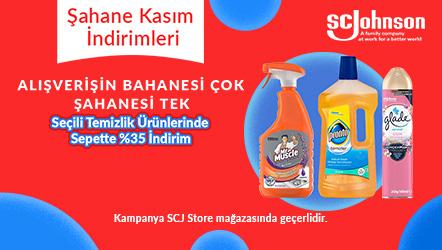 SCJ Store Mağazasında Sepette %35 indirim