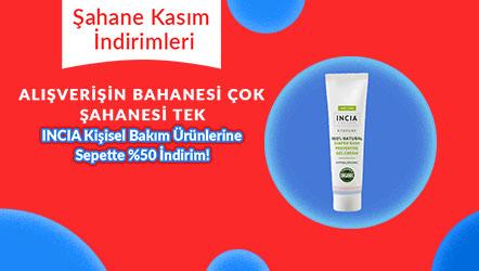 INCIA Kişisel Bakım Ürünlerinde Sepette %50 İndirim!