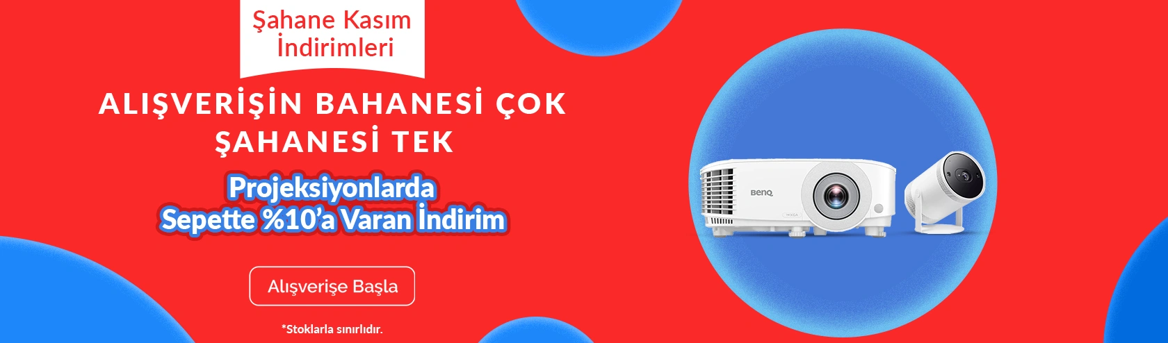 Seçili Projeksiyonlarda Sepette %10'a Varan İndirim