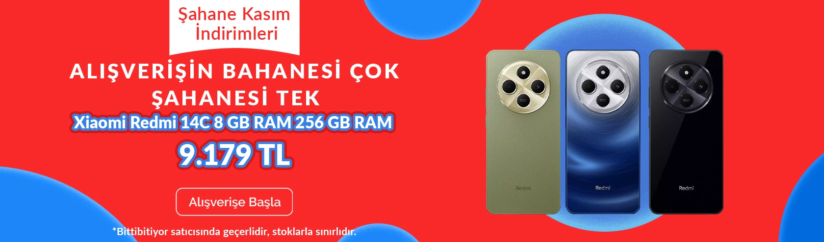 Xiaomi Redmi 14C 8 GB RAM 256 GB RAM - 9.179 TL