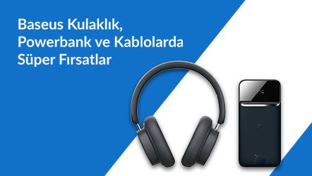 Baseus Kulaklık, Powerbank ve Kablolarda Süper Fırsatlar