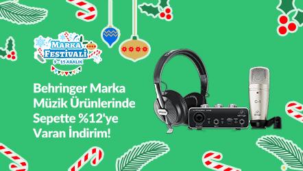 Behringer Marka Müzik Ürünlerinde Sepette %12'ye Varan İndirim!