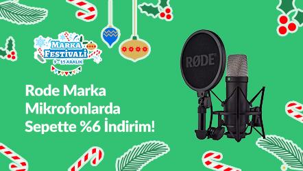 Rode Marka Mikrofonlarda Sepette %6 İndirim!