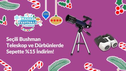 Seçili Bushman Teleskop ve Dürbünlerde Sepette %15 İndirim!