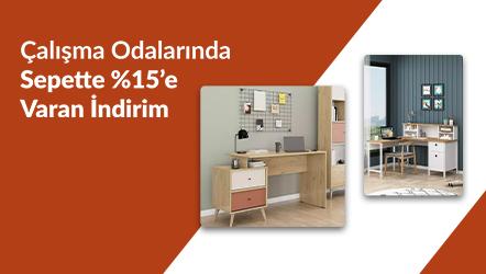 Çalışma Odalarında Sepette %15'e Varan İndirim