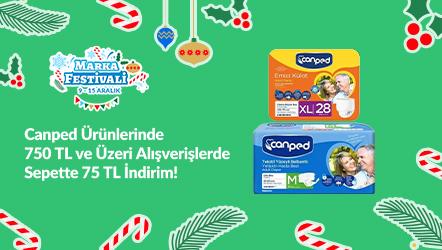 Canped Ürünlerinde 750 TL've Üzerine Sepette 75 TL İndirim