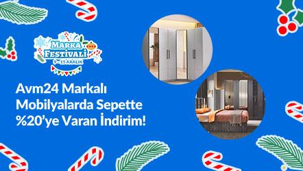 Avm24 Markalı Mobilyalarda Sepette %20'ye Varan İndirim!