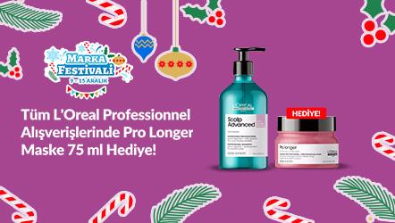 Tüm L'Oreal Professionnel Alışverişlerinde Pro Longer Maske 75 ml Hediye!