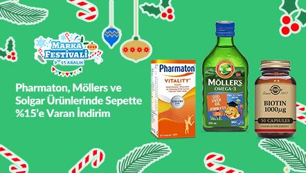 Pharmaton, Möllers ve Solgar Ürünlerinde Sepette %15'e Varan İndirim