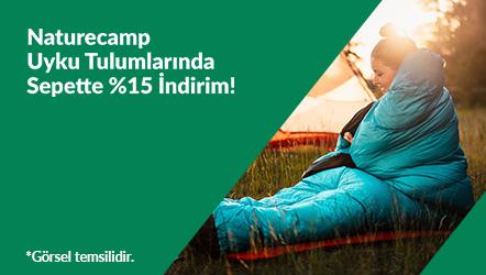 Naturecamp Markalı Uyku Tulumlarında Sepette %15 İndirim