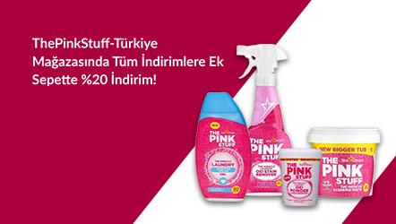 ThePinkStuff-Türkiye Mağazasında Tüm İndirimlere Ek Sepette %20 İndirim!