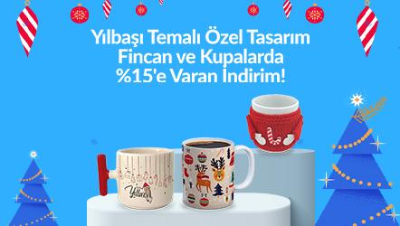 Yılbaşı Temalı Özel Tasarım Fincan ve Kupalarda %15'e Varan İndirim!