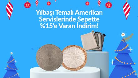 Yılbaşı Temalı Amerikan Servislerinde Sepette %15'e Varan İndirim!