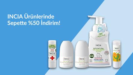 INCIA Ürünlerinde Sepette %50 İndirim!