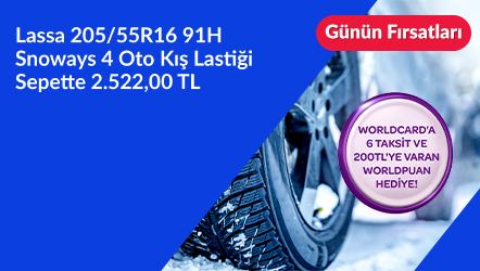 Lassa 20555R16 91H Snoways 4 Oto Kış Lastiği Sepette 2.522,00 TL