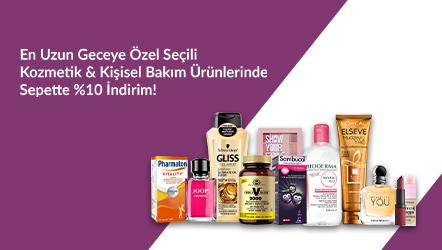 En Uzun Geceye Özel Seçili Kozmetik & Kişisel Bakım Ürünlerinde Sepette %10 İndirim!