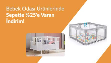 Bebek Odası Ürünlerinde Sepette %25'e Varan İndirim!