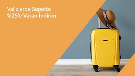 Valizlerde Sepette %25'e Varan İndirim