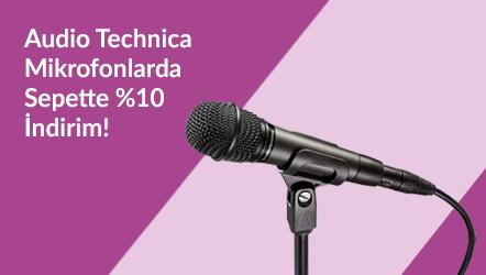 Audio Technica Mikrofonlarda Sepette %11 İndirim!