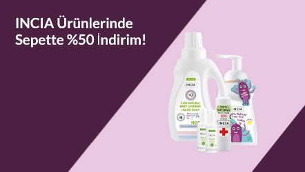 INCIA Ürünlerinde Sepette %50 İndirim