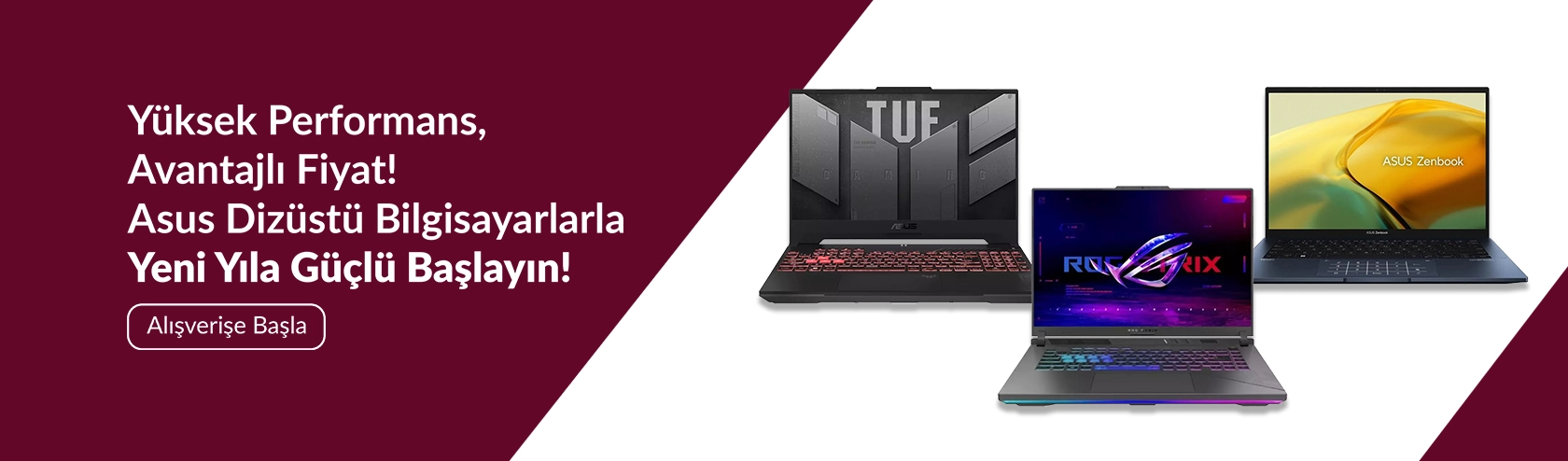 Yüksek Performans, Avantajlı Fiyat! Asus Dizüstü Bilgisayarlarla Yeni Yıla Güçlü Başlayın!