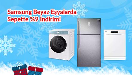 Samsung Beyaz Eşyalarda Sepette %9 İndirim!