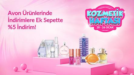 Avon Ürünlerinde İndirimlere Ek Sepette %5 İndirim