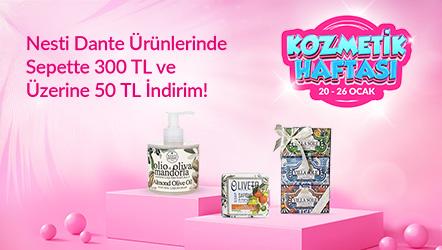 Nesti Dante Ürünlerinde Sepette 300 TL ve üzeri 50 TL İndirim !