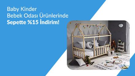 Baby Kinder Bebek Odası Ürünlerinde Sepette %15 İndirim!